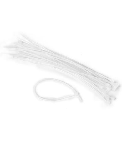 CABLE TIES 5-1/2" WHITE 100PK