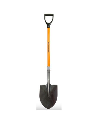 ROUND SHOVEL HOLLOW BACK WITH D-HANDLE   - 0230