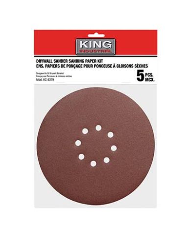 KING SANDING DISC 8-7/8" KING 180GR PKG5 - SD-878-K-180