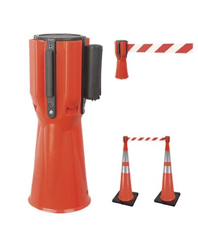 CONE TOPPER WITH BARRICADE TAPE          - V6202010