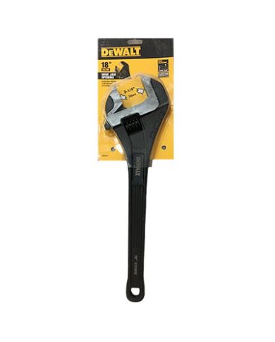 18" ALL-STEEL ADJUSTABLE WRENCH          - DWHT80273