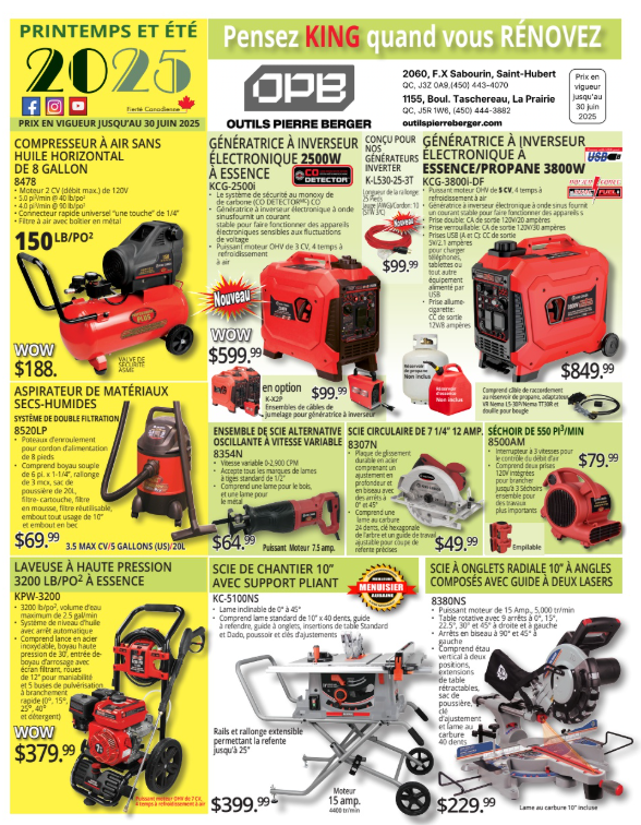 Printemps et Été 2025 - King 